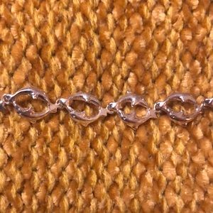 Sterling 925 silver dolphin bracelet